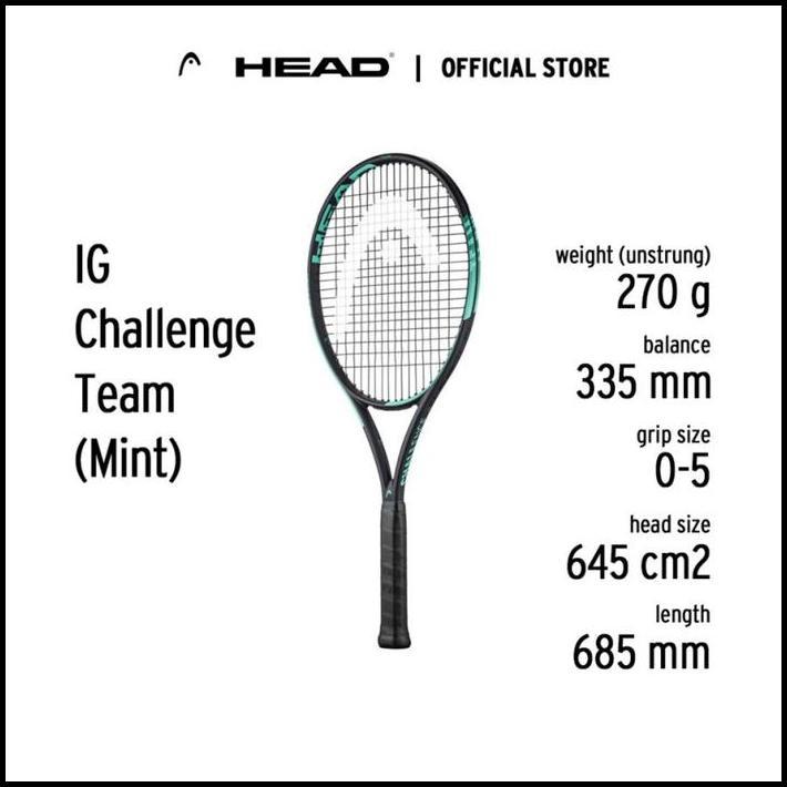 HEAD Tennis Racket IG Challenge SC20 Series 2024 - Raket Tenis Terpasang Senar FREE Cover Bag best s