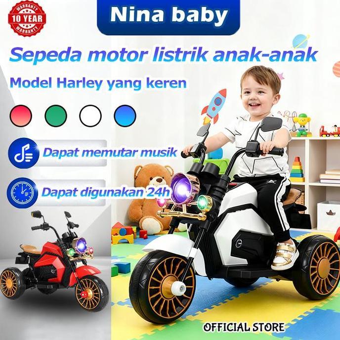 Usia 1~6 thnNina baby Mall Sepeda motor listrik anak-anak Motor anak-anak Motor listrik anak-anak Ma