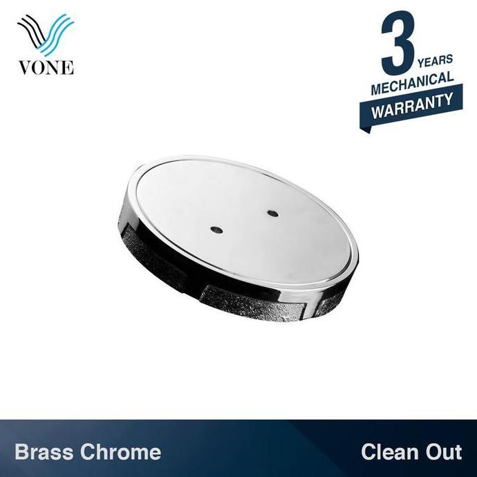 Vone Clean Out 2" 2.5" 3" 4" Inch Tutup Pipa Kontrol Brass Chrome Murah
