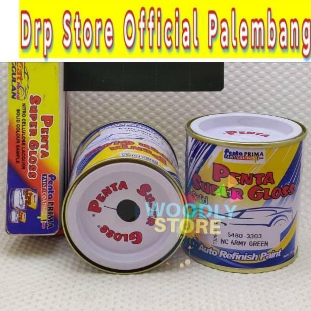 `````````] PENTA SUPER GLOSS ARMY GREEN HIJAU ARMY SOLID CAT BODY CAT DUCO 200ml