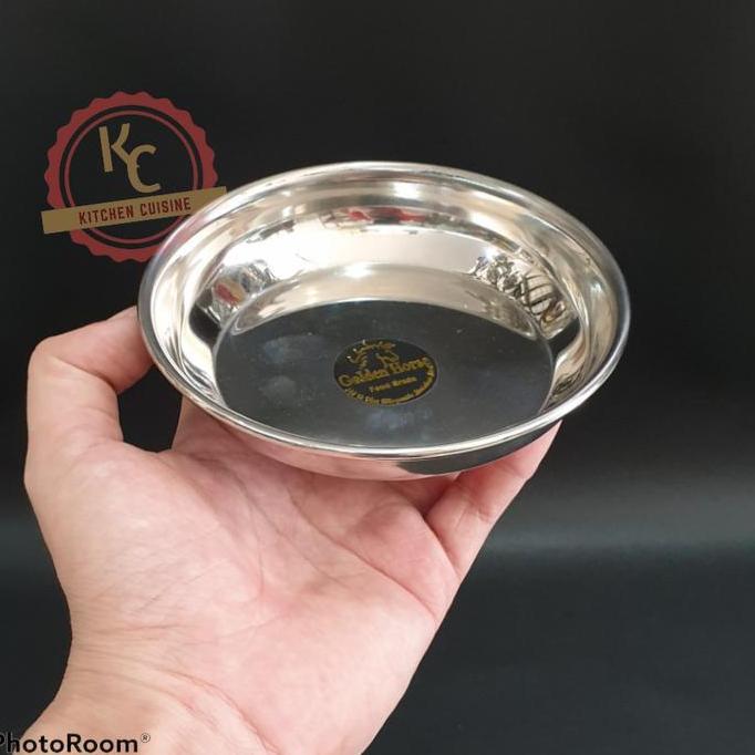Partybrad- Piring Kue Stainless Steel / Piring Kecil Dessert / Nice Plate Snack