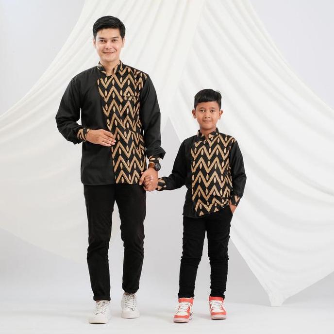 Kidsrelig- Sudirman Series Baju Koko Muslim - Baju Couple Koko - Ayah Dan Anak Koko - Koko Jumbo - B
