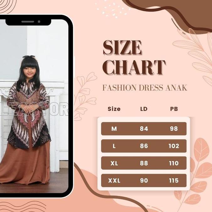 Kidsrelig- Gamis Batik Anak Modern, Dress Muslim, Gamis Batik Kombinasi