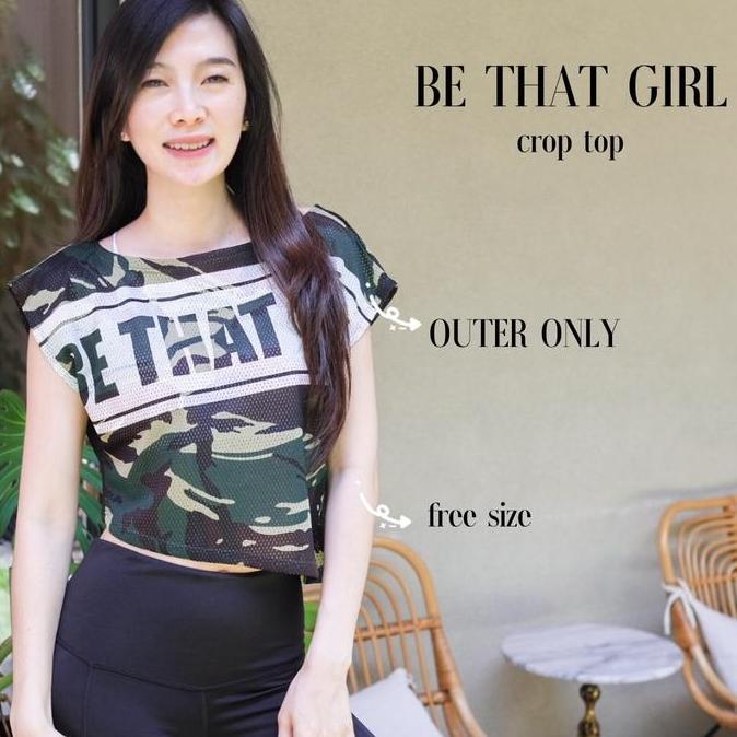 Lngsungkirim- [ Urban Chic ] Be That Girl (Outer Saja)/ Atasan Baju Senam/Atasan Zumba/Atasan Aerobi
