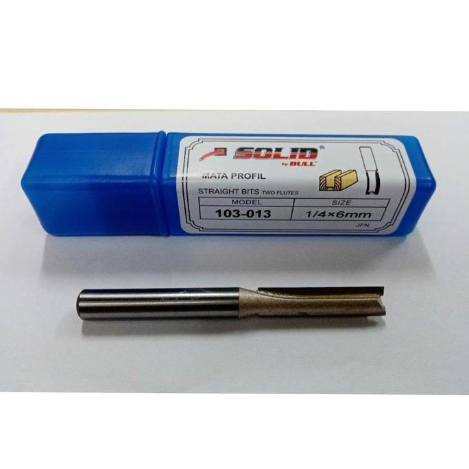 Tools- Solid 103-013 Mata Router / Profil Lurus / Straight Bit 6 Mm