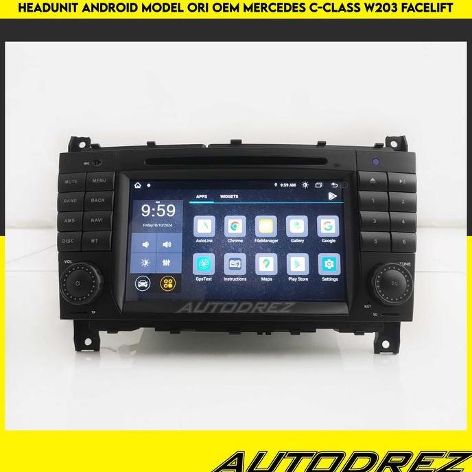 * HEAD UNIT HEADUNIT MODEL ORI OEM ANDROID APPLE MERCY MERCEDES C W203 FACELIFT 2004 - 2007 //