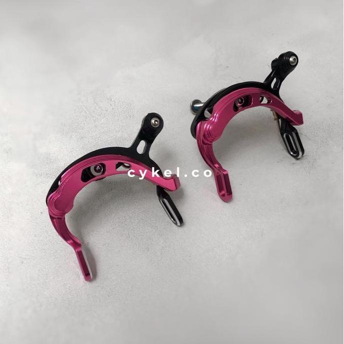 Aceoffix C Brake U Brake Caliper Pink Black Folding Bike 3Sixty Brompt