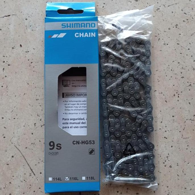 rantai rante sepeda shimano 9 speed 9speed 116L alivio CN-HG53 HG-53