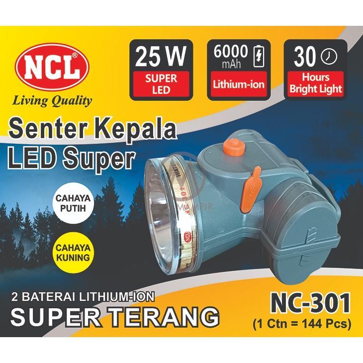 Senter Kepala Super Terang Kecil NC 301 25 Watt