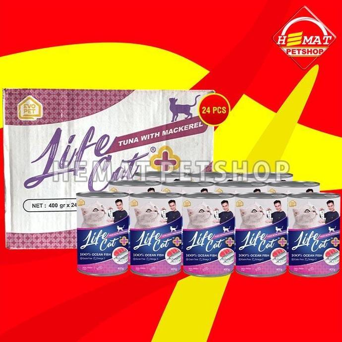 Grosir Makanan Kucing Life Cat Plus Wet Food Kaleng Grosir Dus 24Pcs 400Gr