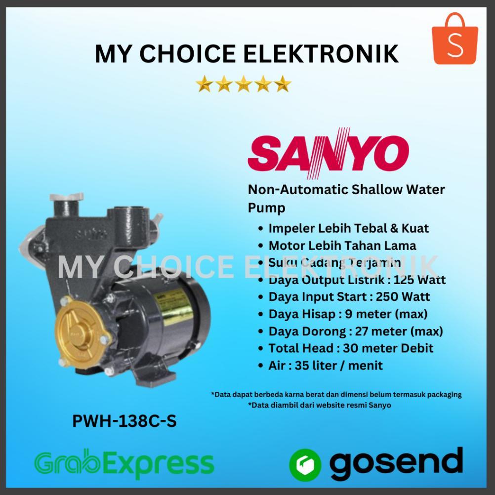 Sanyo PWH-138CS  Pompa Air  / PWH-138 C-S /PWH-138 CS