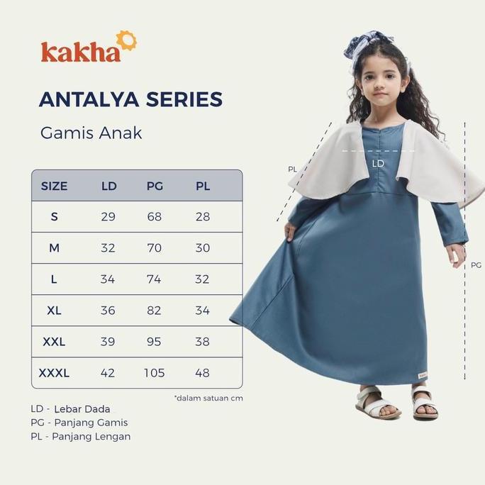 Kakha - Gamis Anak Antalya / Gamis Anak Perempuan / Dress Anak Perempuan / Gamis Couple Ibu Anak