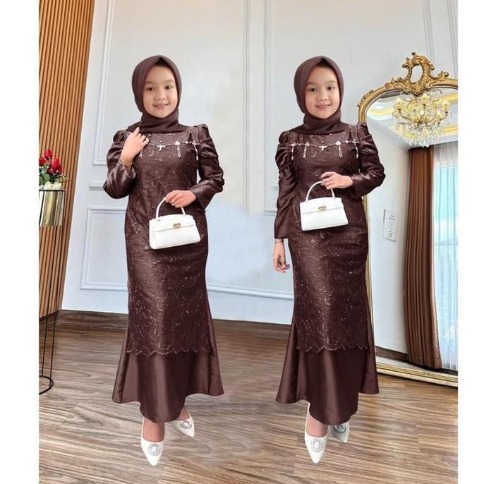 Kid Nadira 3-13Tahun Gamis Anak Perempuan Gamis Kondangan Gamis Lebaran Anak