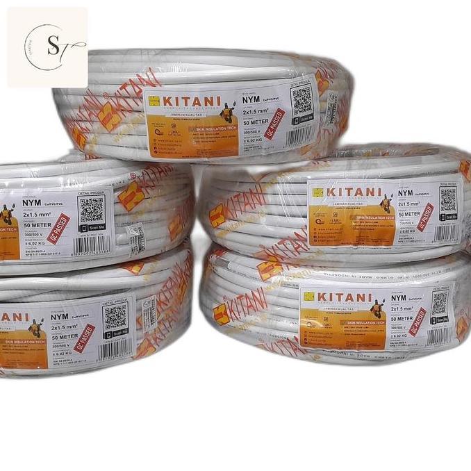 KABEL SNI NYM KITANI 1 ROLL/50 METER ORIGINAL 100%