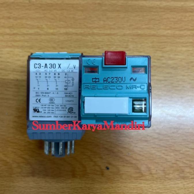 Relay Comat Releco C3-A30X Ac230V 11Pin / Relay Comat Releco C3-A30X 230Vac 11Pin Asli