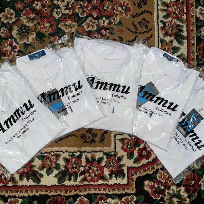 Baju Koko Ammu Anak Pakaian Muslim Anak Laki Couple Panjang Tanggung Peci