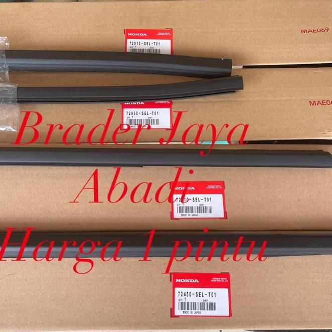 List Pelipit Jendela Kaca Luar Molding Karet Pintu Lis Water Strip City Gd8 Idsi Vtec 2003 2004 2005