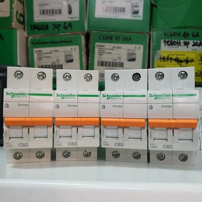 mcb schneider domae 2P C63 63A original