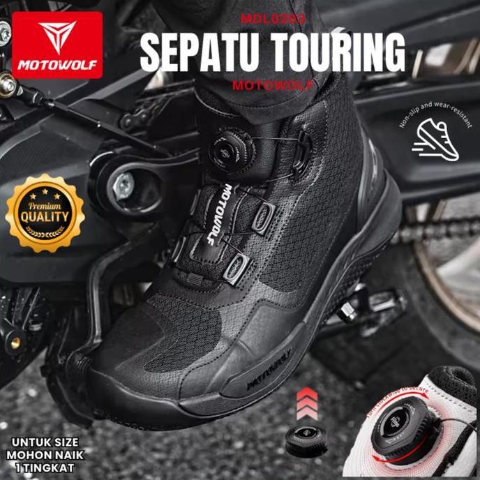 Sepatu Motor Touring Motowolf Boots Adventure Touring Sunmori Premium