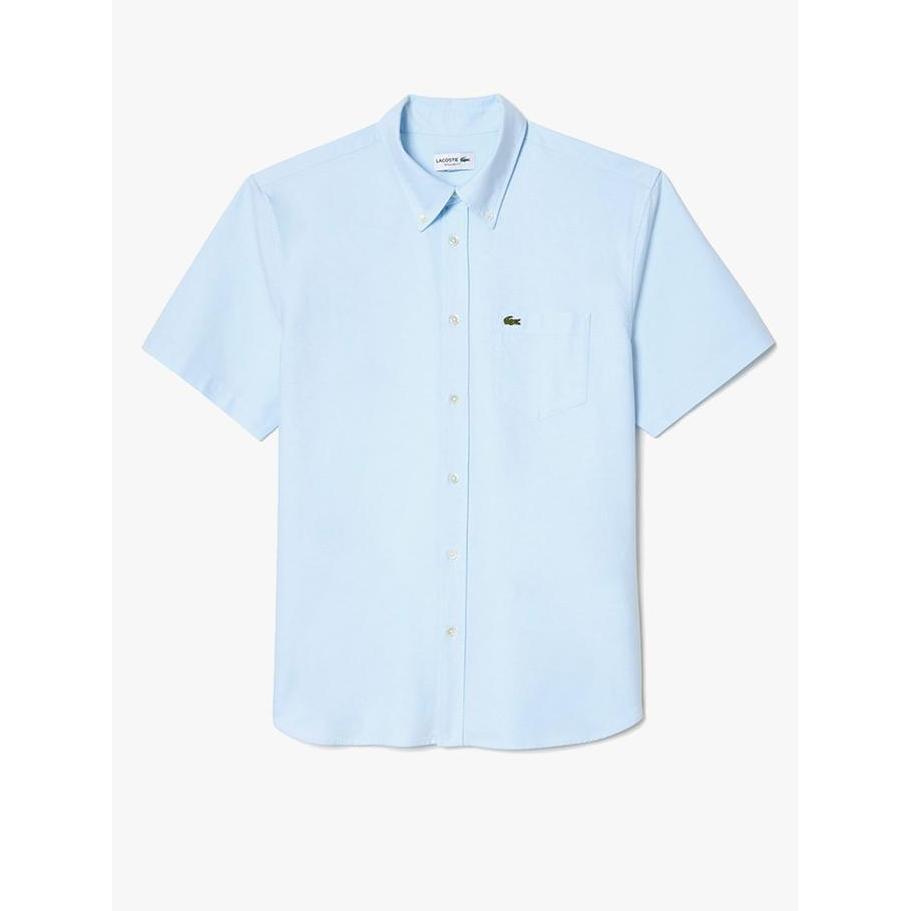 Regular Fit Short Sleeved Oxford Shirt - Blue