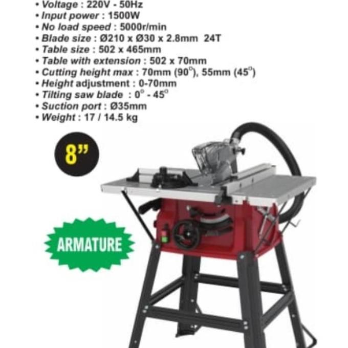 >*>*>*>*] Meja Potong Kayu Almini 8 inch ALDO