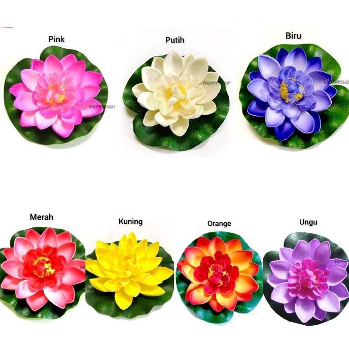 :0:0:0] Bunga Daun Teratai Lotus Apung Imitasi