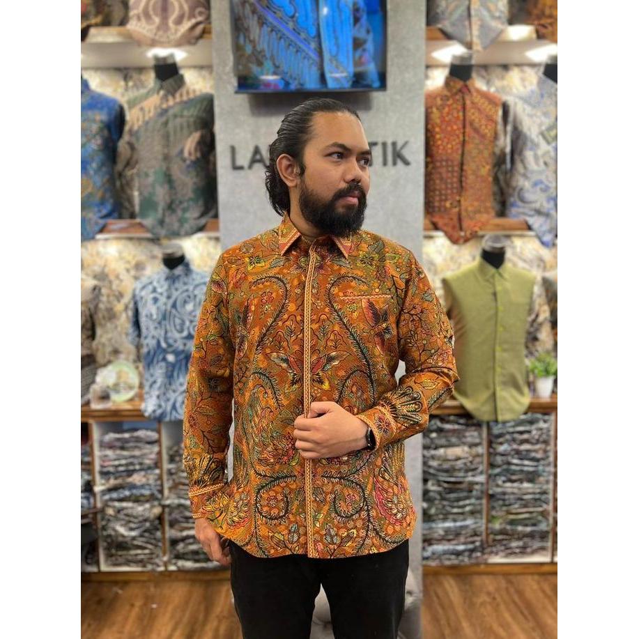 Lano Batik Exclusive - Kemeja Batik Sk Semi Jas - Baju Batik Pria - Kemeja Batik Pria - Kemeja Batik