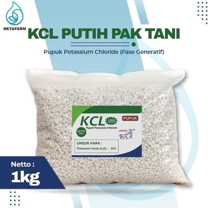 Produk Unggulan] Pupuk KCL Putih PAK TANI Kemasan Repacking 1KG
