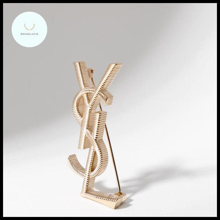 Terlaris Saint Laurent Opyum Brooch Croco Brooch  Twisted Brooch Engraved Brooch Wrapped Cord Brooch