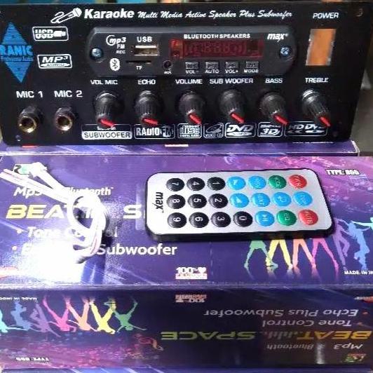 Jdg- Kit Tone Kontrol Mic Echo Plus Subwoofer Mp3 Bluetooth Beat Space