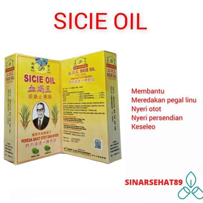 Fitfix- Sicie Oil 40Ml Sicie Oil Atau Minyak Gosok Cap Cabe