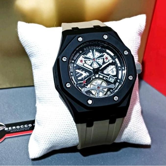 Jam Tangan Pria Wanita Leopard Tali Rubber Restock