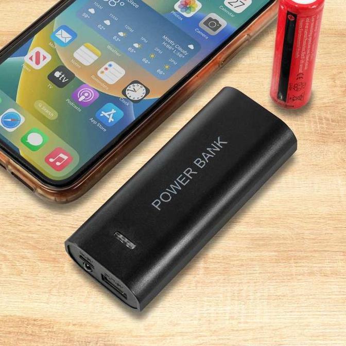 Power Bank Case DIY Powerbank untuk 2 Baterai 18650 PB Rakitan - V600