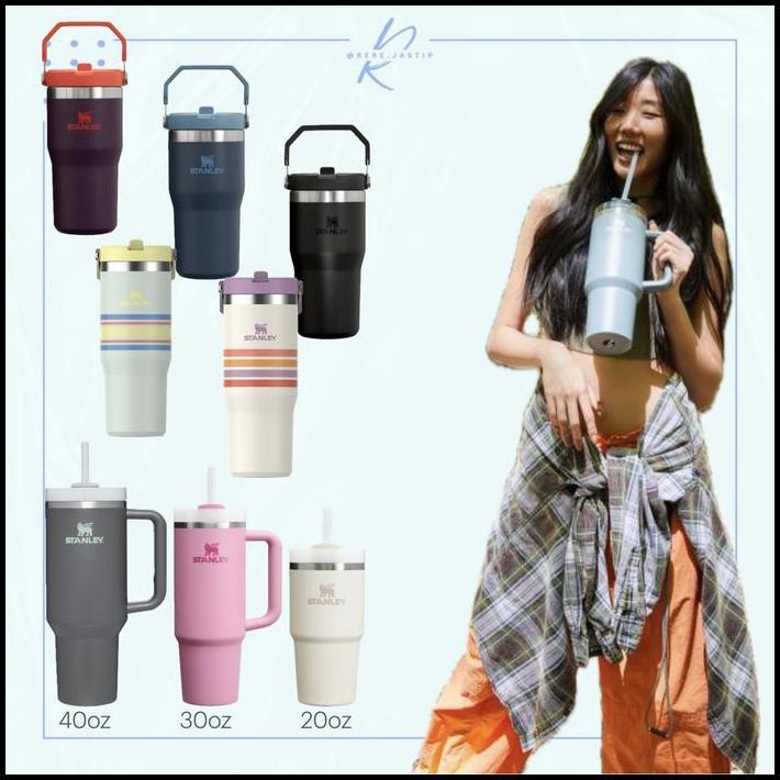 [ORI NEW] Stanley Quencher 2.0, Flip Straw Tumbler, Varsity Ice Flow Tumbler best seller