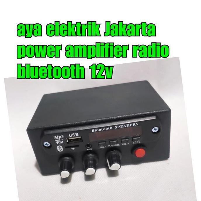 amplifier mini mp3 bluetooth fm usb ampli rakitan plus adaptor 12 volt PREMIUM
