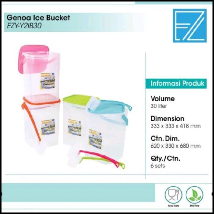 EZY : GENOA ICE BUCKET 30 LITER TOPLES / AKUARIUM ES BUAH + GAYUNG best seller