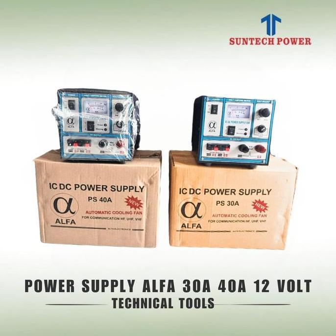 BEBAS ONGKIR - Power Supply Alfa 30 Ampere 40 Ampere 12 volt Rig