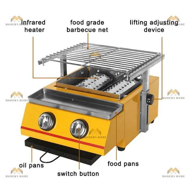 Terlaris Alat Pemanggang Barbeque Matsunichi 2 & 3 Tungku Griller Trio Bbq Grill Paket Regulator Gas
