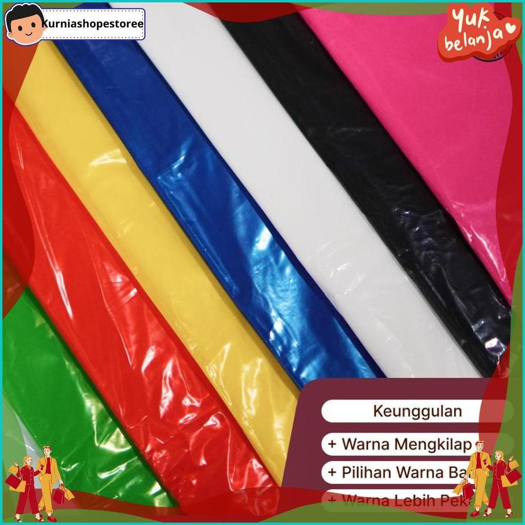 PLASTIK LAYANGAN TEBAL PLASTIK LAYANG LAYANG PLASTIK WARNA LEBAR 60CM PANJANG 9 METER Harga Grosir