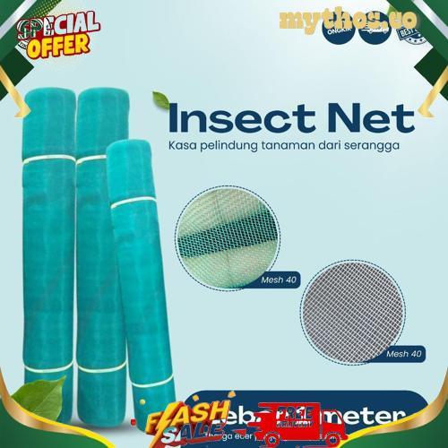 Insect Net Lebar 1 Meter - Jaring Penghalang Serangga Greenhouse - Jaring Kasa Insect Net Bigpromo