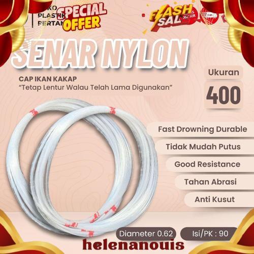 Senar Cap Ikan Kakap  Ukuran 400 (25)  per Roll /Tali Senar Pancing / Senar Layangan Promo