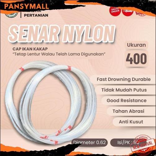 Senar Cap Ikan Kakap  Ukuran 400 (25)  per Roll /Tali Senar Pancing / Senar Layangan New