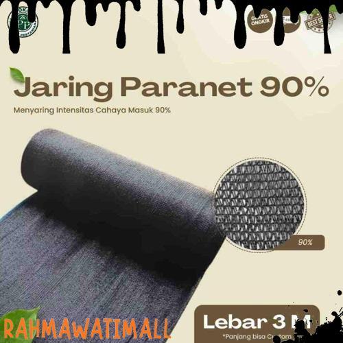 Jaring Paranet 90% / Shading Net / Paranet Ecer - Lebar 3 Meter Panjang Menyesuaikan Harga Grosir