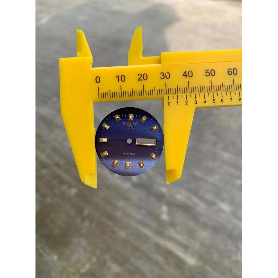 Plat Dial Seiko 5 31 Mm Biru Gradasi Hitam Cal 7009 7S26 6309 Asli