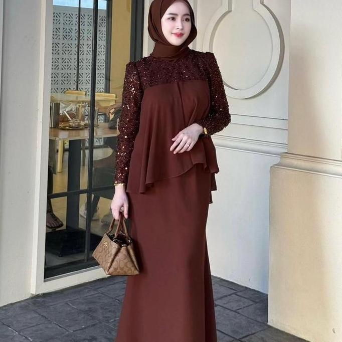 DISKON ASERRA DRESS MAXY QUEEN SET CERUTY BABYDOLL FULL FURING MIX SQUIN MODEL MALAYSIAAN ONE SET ME