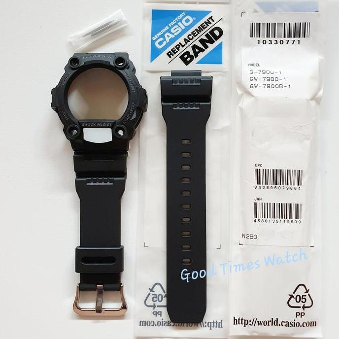 Paket Bezel Strap G-Shock Gw-7900B-1 Gw 7900B Gw 7900 G 7900 Casio Original Baru