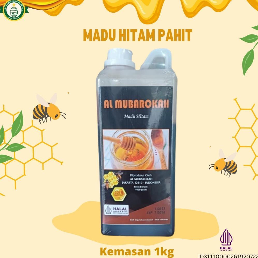 AL MUBAROKAH - Madu Hitam Pahit Al Mubarokah Kemasan 1 Kg