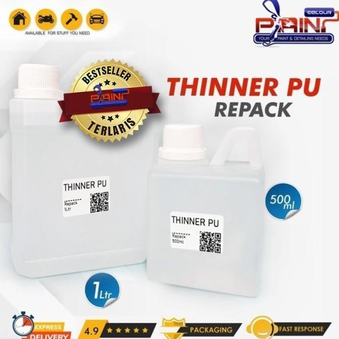 Wrnawrni- Thinner Pu Polyurethane Liter Ecer Kemasan Botol