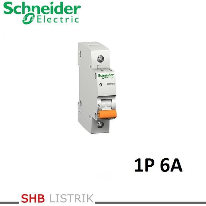 Terjangkau Mcb Schneider 6A 1Phase / Mcb 1P 6 Amper