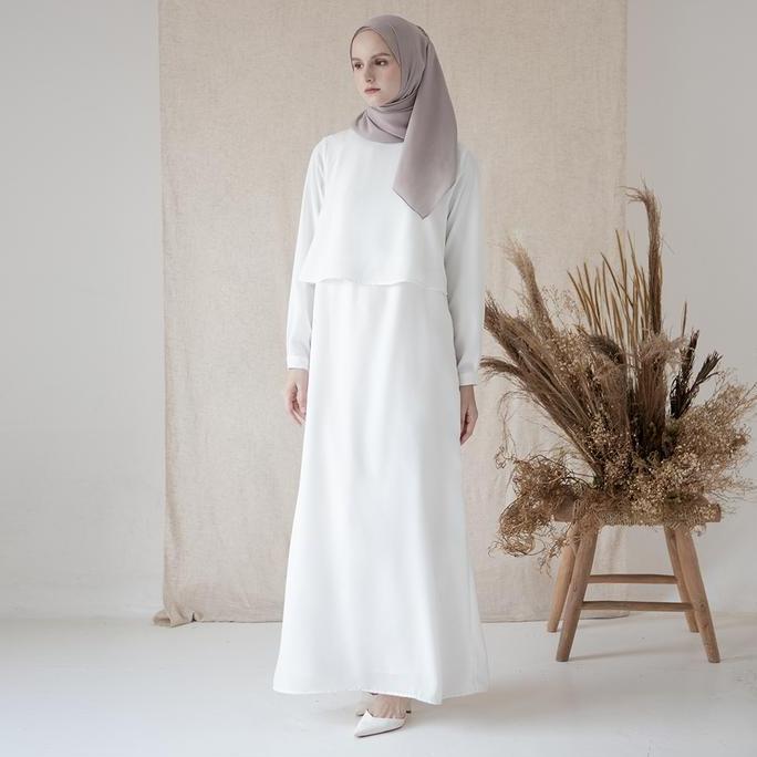 FREE ONGKIR ASKARA BY ASKA LABEL - GAMIS WANITA PANJANG DRESS WANITA LENGAN PANJANG BUSUI FRIENDLY B